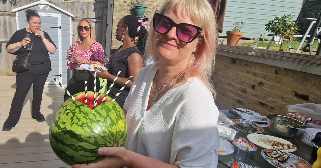 annual BBQ summer celebration watermelon